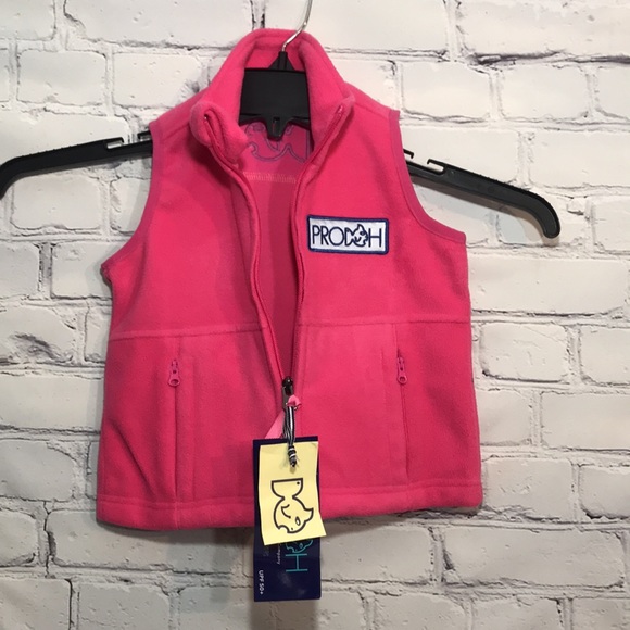 NWT Prodoh Outdoor Apparel Girl’s Pink Fleece Vest - Picture 5 of 14
